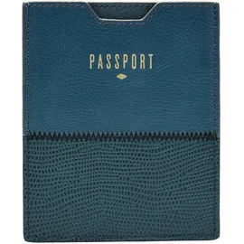Fossil RFID Passport Sleeve Unisex Ausweishülle blau