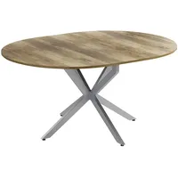 Vicco Esstisch Loyd, Eiche rustikal Grau 120 x 76.5
