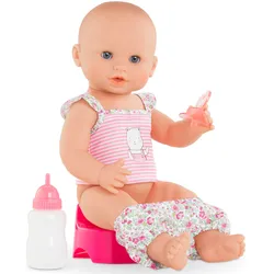 Babypuppe COROLLE "Mon Grand Poupon Corolle Emma Trink+Nass Badebaby", rosa, Puppen, Kinder, Vinyl, mit Vanilleduft