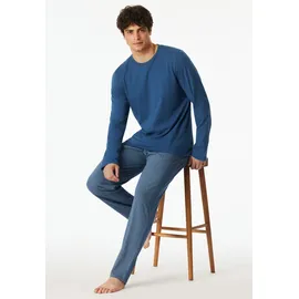 SCHIESSER Pyjama Casual Essentials Blau S (48)
