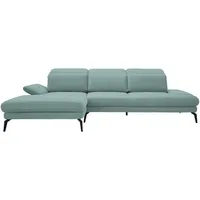 Stylife Ecksofa, Türkis, Textil, 4-Sitzer, Ottomane links, L-Form, 289x180 cm, Stoffauswahl, seitenverkehrt erhältlich, Hocker Rücken echt, Wohnzimmer, Sofas & Couches, Wohnlandschaften, Ecksofas