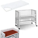 tissi m.j. oster gmbh Tissi, Anstellbett / Beistellbett Sophie inkl. Matratze und Nestchen,