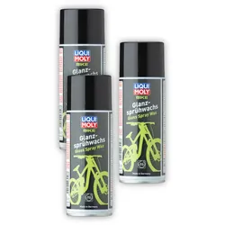 3x 400ml LIQUI MOLY 6058 Konservierungswachs Bike Glanzsprühwachs Fahrrad