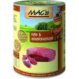 MAC's Rind & Hühnerherzen 6 x 400 g