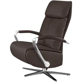 W.Schillig Relaxsessel rumbaa Mikrofaser 73 x 115 x 84 cm Braun mit Doppelmotor
