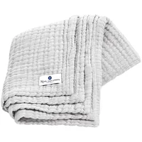 nordic coast company Musselindeckegrau, Grau, Textil, 80x80 cm] Schlafen, Babybett-Ausstattung, Babydecken & Babykissen, Babydecken