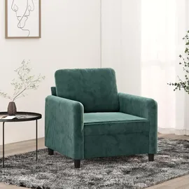 vidaXL Sessel Dunkelgrün Samt 78 x 80 x 60 cm Grün