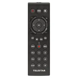 Telestar TOP 550 sw All-In-One-System 43cm,Verstärker,CD,Internet/DAB+/UKW,BT – Schwarz/Silber