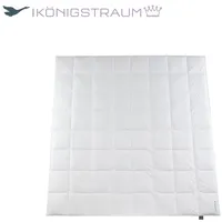 Häussling Königstraum Daunendecke 200x200 cm | Ganzjahresdecke, Bettdecke, 90% Daunen, 8x8 Karos, Deutsche Manufaktur, auch für Allergiker geeig... - Weiß