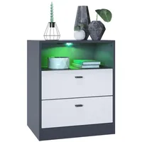 Vladon Kommode, Weiß, Holzwerkstoff, 56x67.5x36 cm, Wohnzimmer, Kommoden &