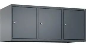 C+P Aufsatzschrank, 7016/7016 500x1200x500mm Verschluss Zylinderschloss 3 Abteile