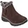 SKECHERS Easy GOING - HIGH Zip - Chocolate Leder/Synthetik Größe: 35 braun - 35