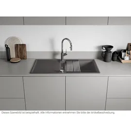 Blanco Adira XL 6 S rechts Einbau von Oben granit cafe Handbetätigung 1000 x 500 mm