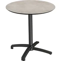 Essentials Klapptisch Ø 70 x 74 cm grau/schwarz
