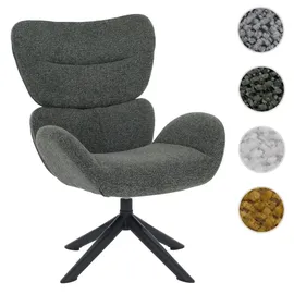 MCW Loungestuhl Q53 Chenille 420 g/m2 420 g/m2 70 x 80 x 70 cm Dunkelgrün drehbar