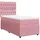 vidaXL Boxspringbett mit Matratze Rosa 140x200 cm Samt