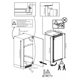 Beko BSSA210K4SN Einbaukühlschrank (175 l, 1215 mm hoch)