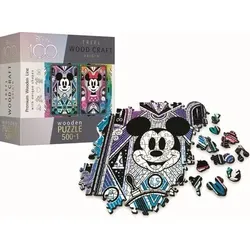 TREFL 20182 Holzpuzzle 500 + 1 Teile 100 Jahre Disney Mickey & Minnie