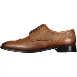 Schnürschuh ROY ROBSON "Anzugsschuh - Budapester", Herren, Gr. 44, braun, Leder, unifarben, elegant, Schuhe