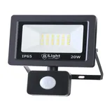 Bahama Warenvertriebs GmbH LED Flutlichtstrahler 20W LED Fluter mit Bewegungsmelder Flutlicht Außenstrahler Ultraslim L