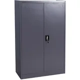 Mendler HWC-H17 Aktenschrank 140 x 89 x 36 cm dunkelgrau