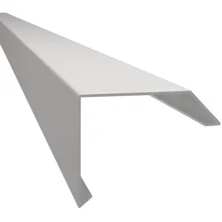Dachrandprofil ISOS | Aluminium | Länge 1,95 m | Weißaluminium matt