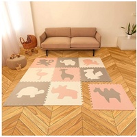 Hakuna Matte XXL Puzzlematte – 9 XXL-Platten 60x60cm – 20% dickere Spielmatte – schadstofffreie, geruchlose, Krabbelmatte