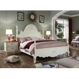 Xlmoebel Schlafzimmer-Set Hochwertiges Schlafzimmermöbel 3-teilig mit Bett und zwei Nachttisch, (3-tlg., 3tlg. Schlafzimmer Set (Bett + 2xNachttisch), Hergestellt in Europa weiß