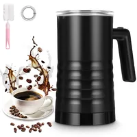 580ml Elektrischer Milchaufschäumer 4-in-1 mit Antihaftbeschichtung Für heißen und kalten Milchschaum, automatische Abschaltung, ideal für Kaffee und Milch Latte Cappuccino