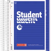 Brunnen Collegeblöcke Student Kleinformat liniert DIN A5 Innenrand, 1 Block