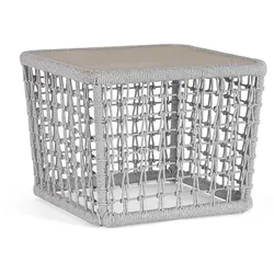 Gartencouchtisch Kollar aus Aluminium, Artic