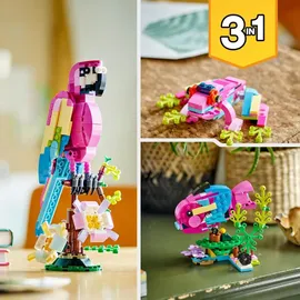 LEGO Creator 3in1 Exotischer pinkfarbener Papagei 31144