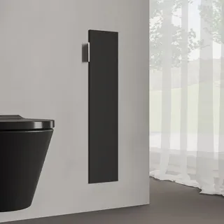 Kronenbach Cube Design WC-Modul 73 cm - Unterputz, Glasfront, Anschlag rechts, Accessoires, schwarz matt