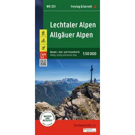 kompass freytag und berndt Freytag & berndt Wanderkarte WK 351 Lechtaler Alpen - Allgäuer Alpen 1:50.000