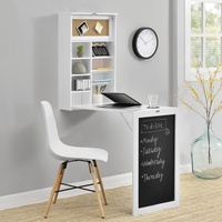 [en.casa] Wandtisch Weiß Schreibtisch Tisch Regal Wand Klapptisch aus-klappbar