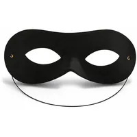 Navoys Schwarze Superhelden-Domino-Maske - Augenmaske, Ninja und Räuber Maske, Halloween-Kostüm, Unisex, Fasching, Einheitsgröße, Highway Man, Banditen, Gummiband