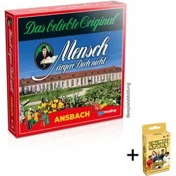 Mensch ärgere Dich nicht® - Ansbach inkl. GRATISPRÄMIE Trumpfstars Fußball Weltstars