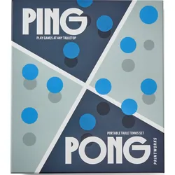 Ping Pong Tischtennisschläger mit Netz und Bällen 6 El.