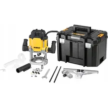 DeWalt DWE625KT Oberfräse 2300 W inkl. Tiefenanschlag, Absaugstutzen