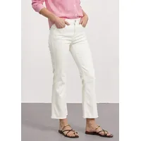 STREET ONE High Waist Flared Leg Jeans im Slim Fit Off White Washed 30 - 30W / 28L