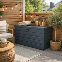 Estexo Metall Auflagenbox 120 x 61 x 63 cm Blau