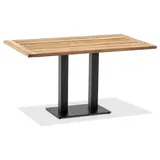 Niehoff Bistro Klapptisch 120 x 81 x 75 cm Anthrazit/Teak geölt