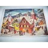 Richard Sellmer Nostalgischer Adventskalender Verschneites Dorf Weihnachten Sellmer Verlag