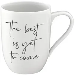 Villeroy & Boch Statement Becher mit Henkel "The best is yet to come" 280ml