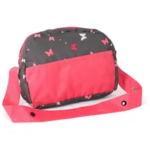 Bayer Chic 2000 - Wickeltasche für Puppen, Puppenwickeltasche, Puppenzubehör, Puppentasche, Butterfly Koralle, 853-47