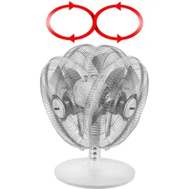 Unold Silverline 25 cm Tischventilator weiß