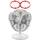 Unold Silverline 25 cm Tischventilator weiß