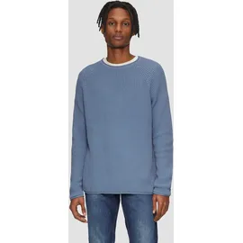 QS Pullover mit Waschung Blau XXL