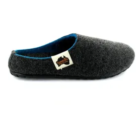 Gumbies Hausschuhe Slipper charcoalgrau/türkis