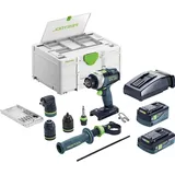 Festool TPC 18/4 5.0/4.0 I-Set/XL Quadrive inkl. 2 x 4,0/5,0 Ah + Koffer + Zubehör 577622